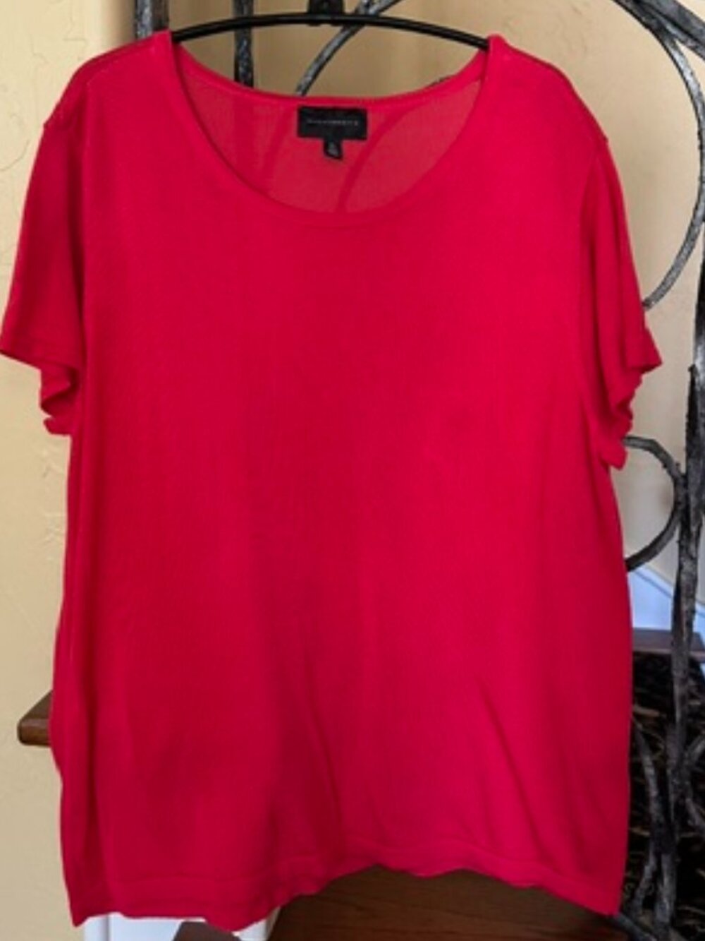 Lightweight Red S/S Sweater